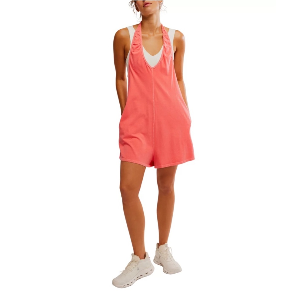 Free People Movement Hot Shot Halter Romper Small NWOT